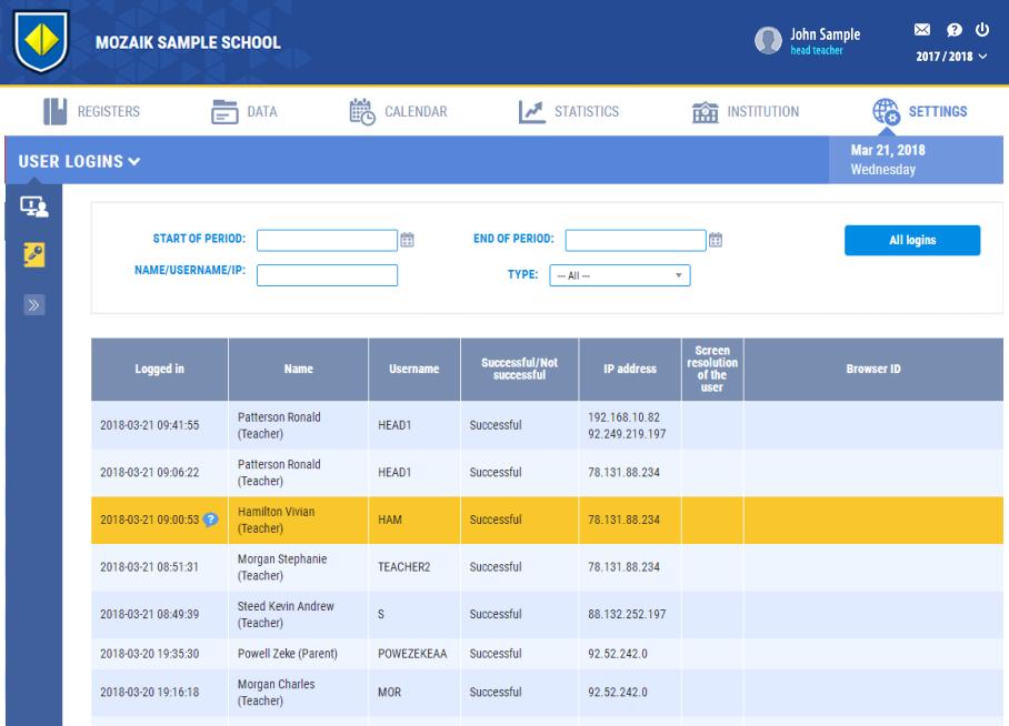 Gestion des utilisateurs
