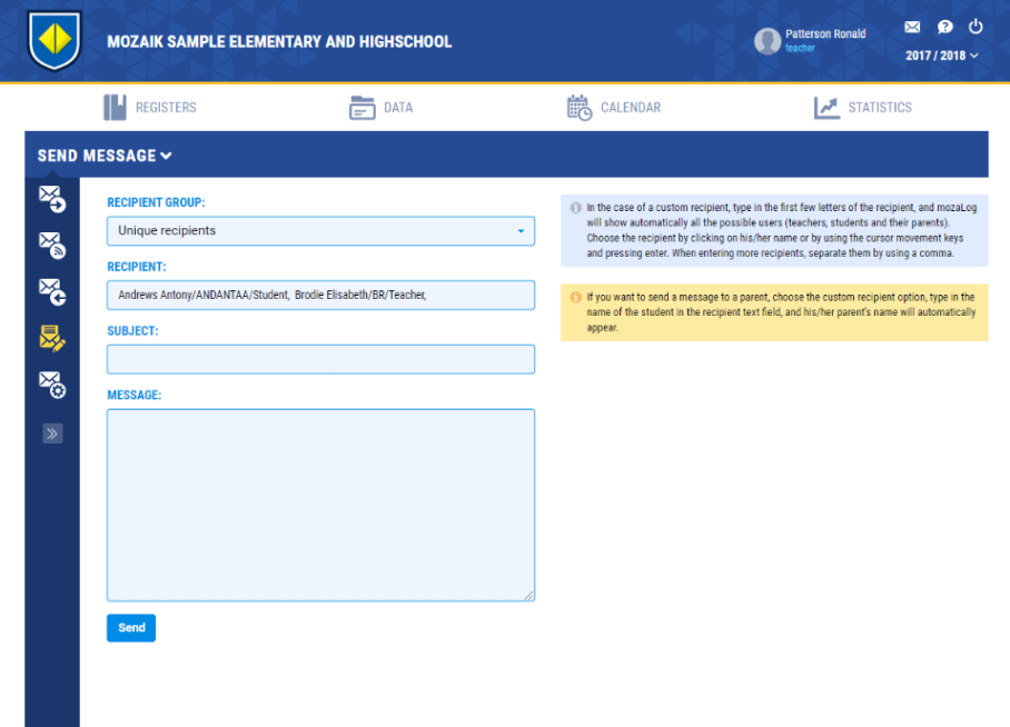 Messages pour les enseignants, rendez-vous parents-professeurs