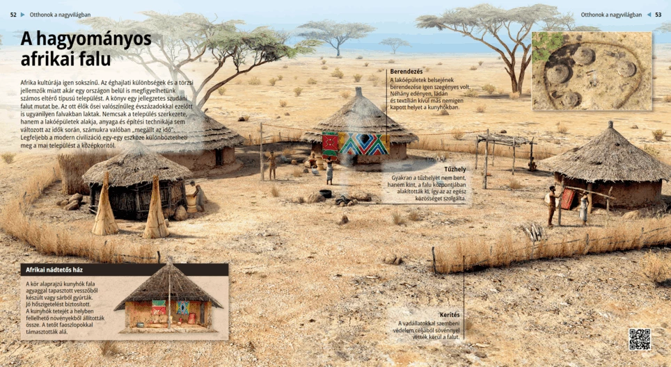 Das traditionelle afrikanische Dorf