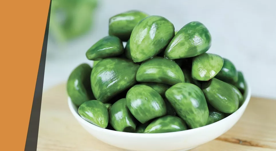 Grüner Knoblauch