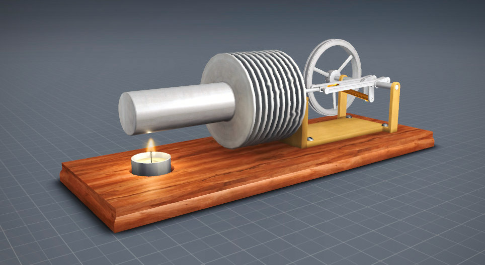 Der Stirlingmotor - Heißgasmotor