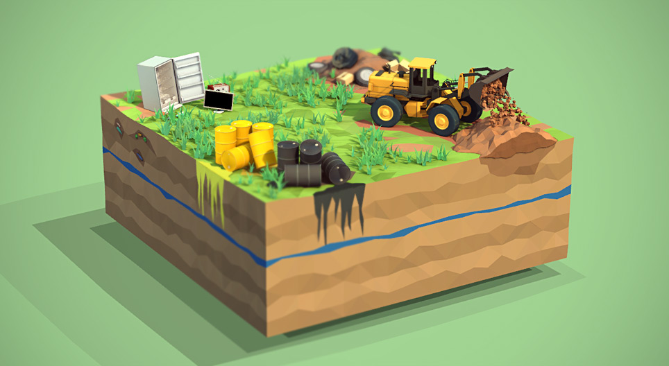 Die Bodenverschmutzung