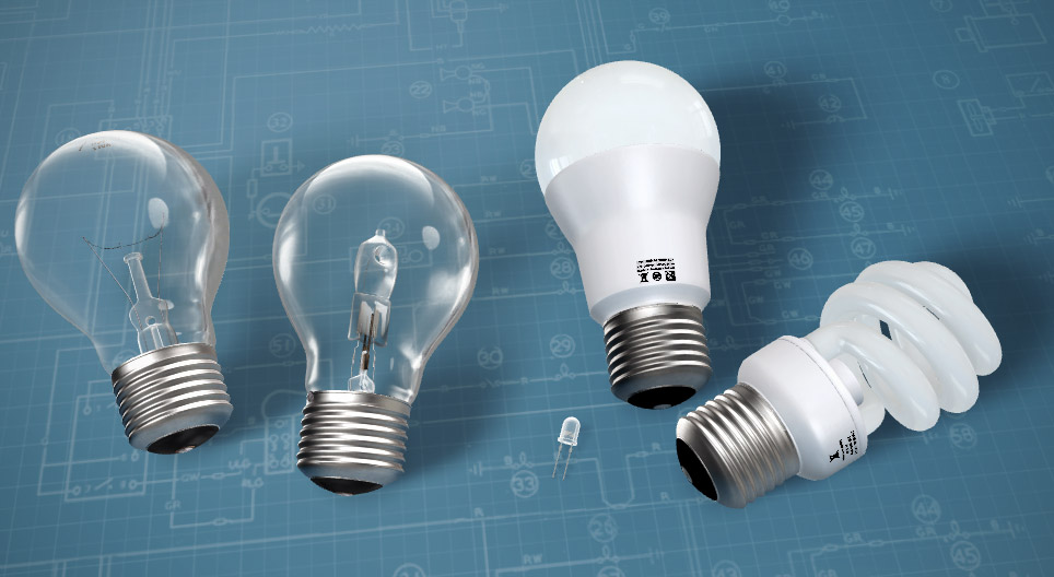 Elektrische Lichtquellen in Wohnung und Haushalt