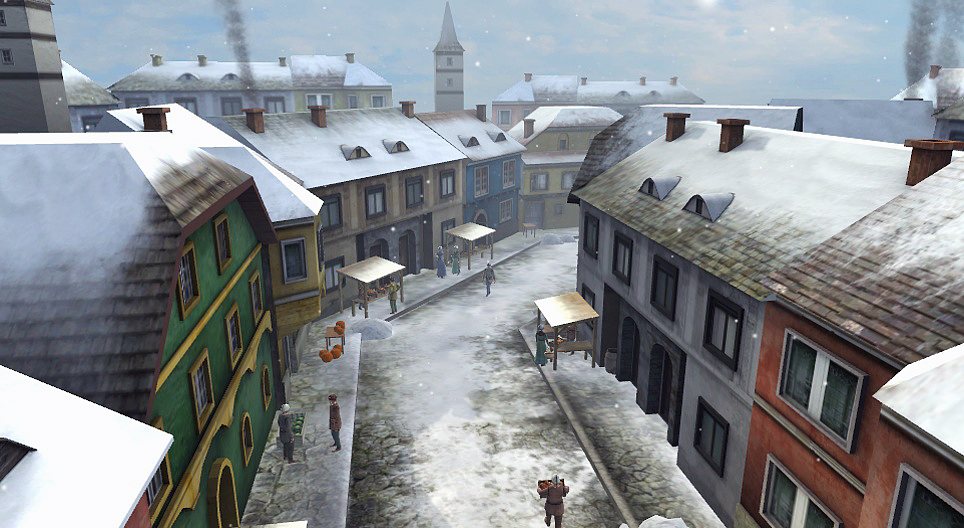 Mittelalterliche Stadt in Mitteleuropa