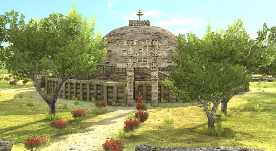 Der Große Stupa (Sanchi, 2. Jh. v. Chr.)