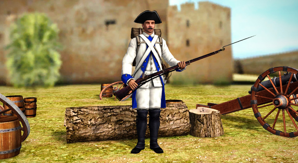 Ein Fußsoldat aus der Zeit der Habsburg-Dynastie