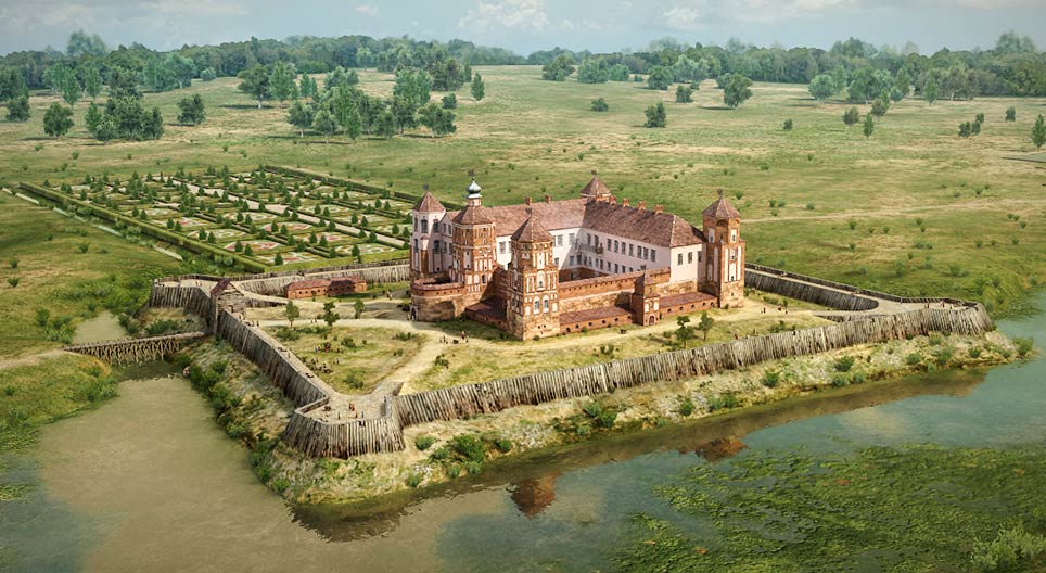Das Schloss Mir (17. Jahrhundert)