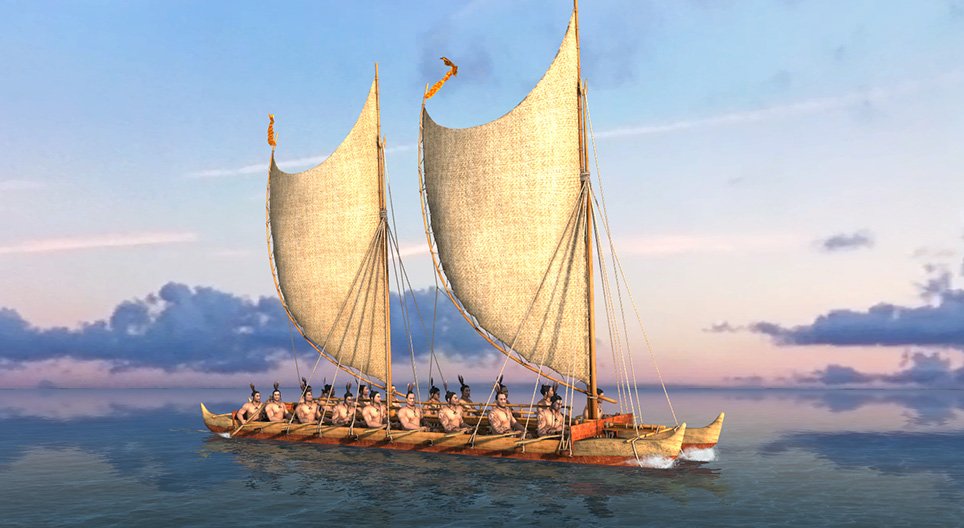 Der polynesische Katamaran