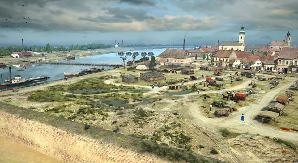 Szeged vor dem Hochwasser (1878)