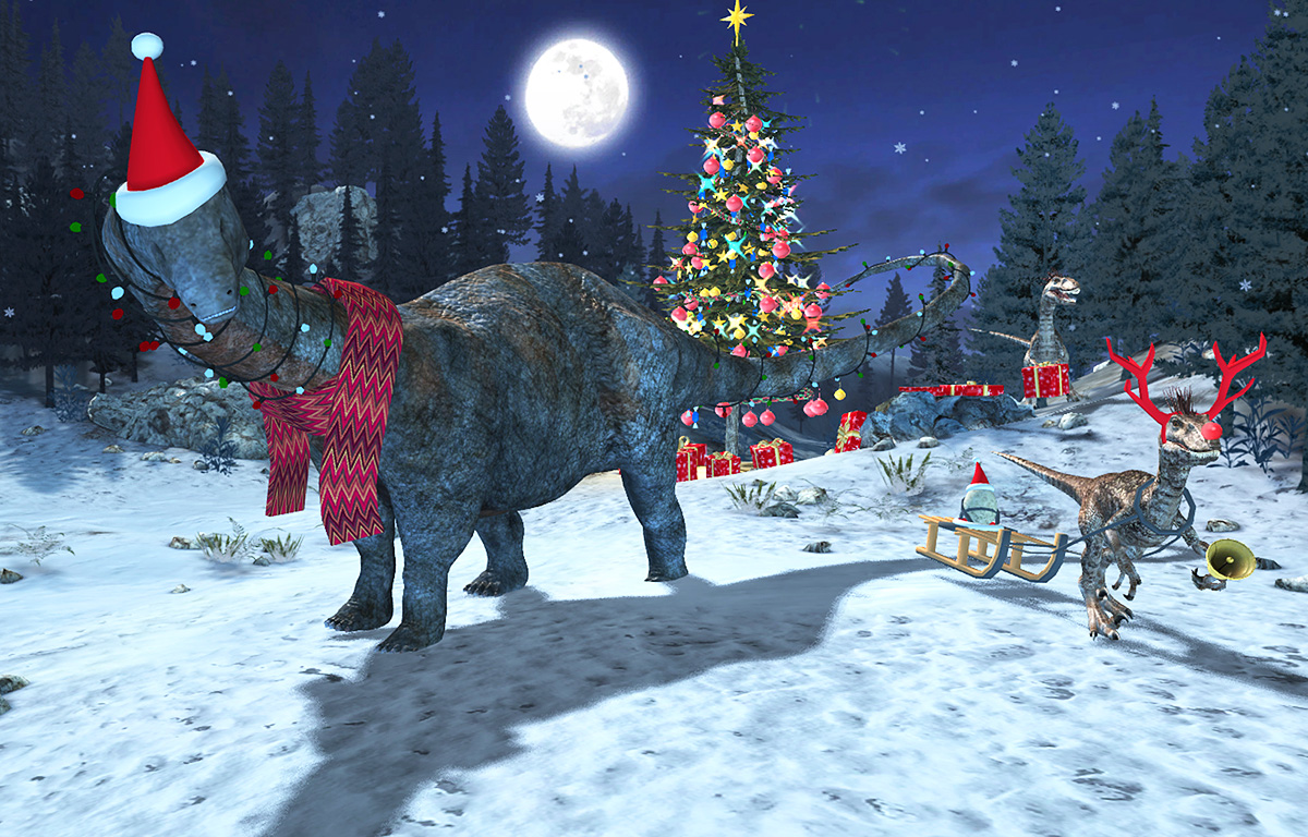 Holiday greetings (and dinosaurs) from Mozaik