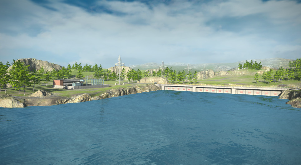Tidal power station