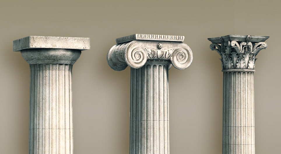 Types of ancient Greek columns