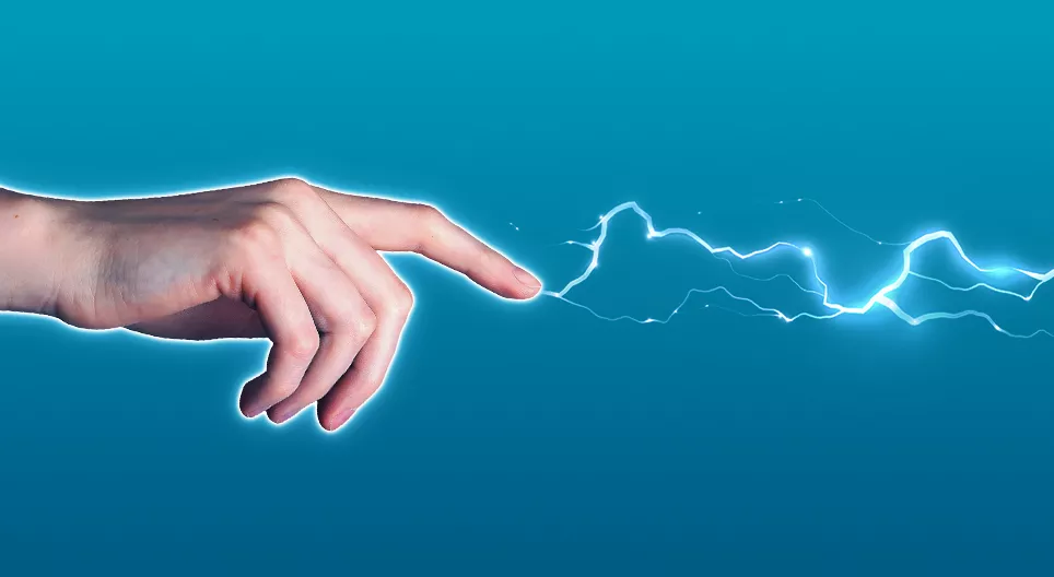 Charges électrostatiques en grande quantité