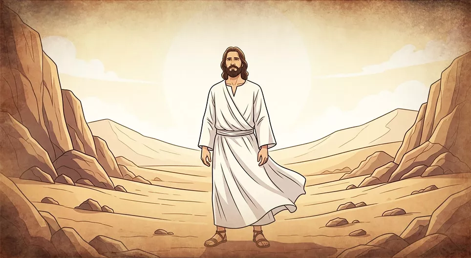 Jesus in the wilderness