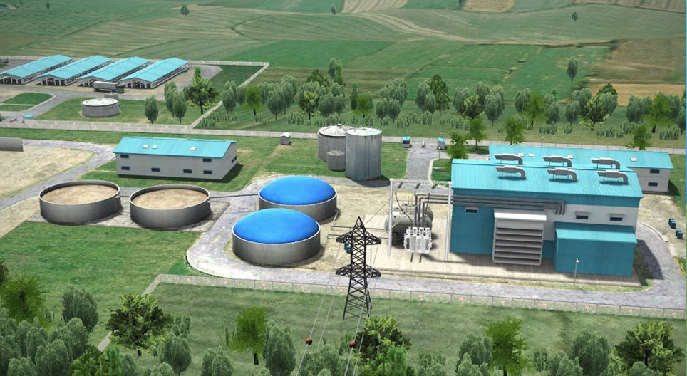 Centrale à biogaz