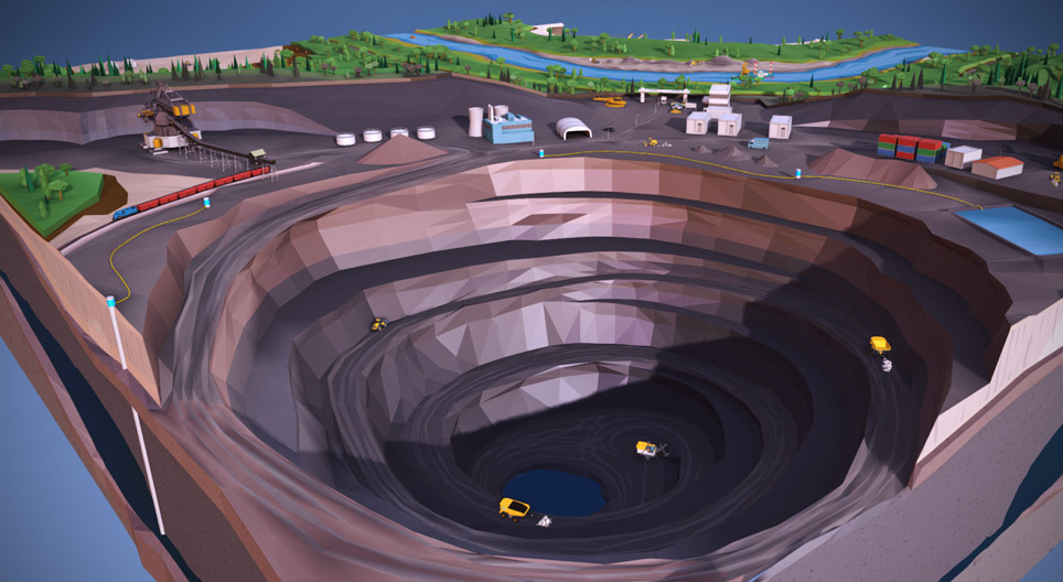La mine à ciel ouvert