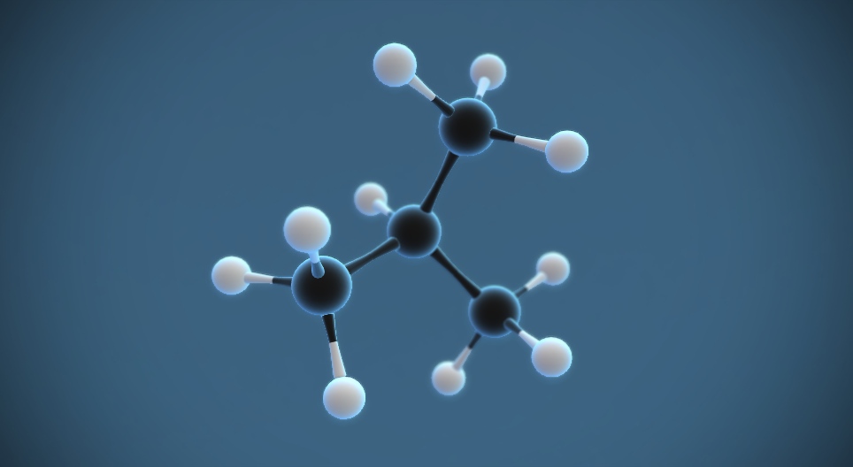 2-méthylpropane (isobutane, C₄H₁₀)