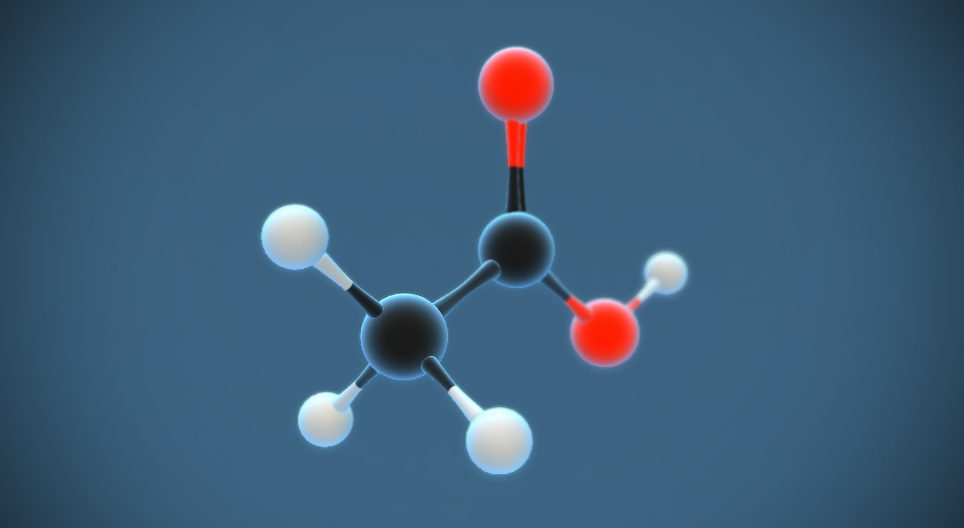 Acide acétique (acide éthanoïque) (CH₃COOH)