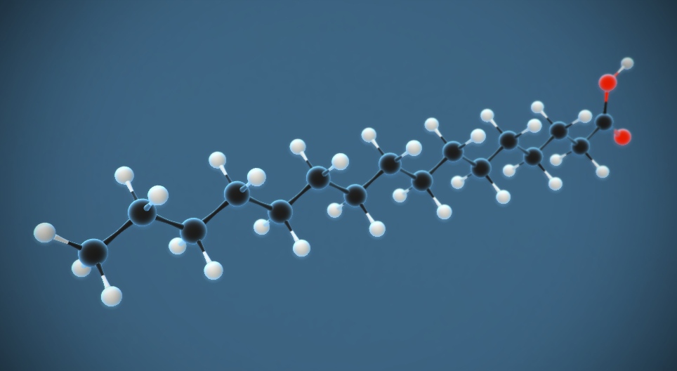 Acide palmitique (acide hexadécanoïque) (C₁₅H₃₁COOH)