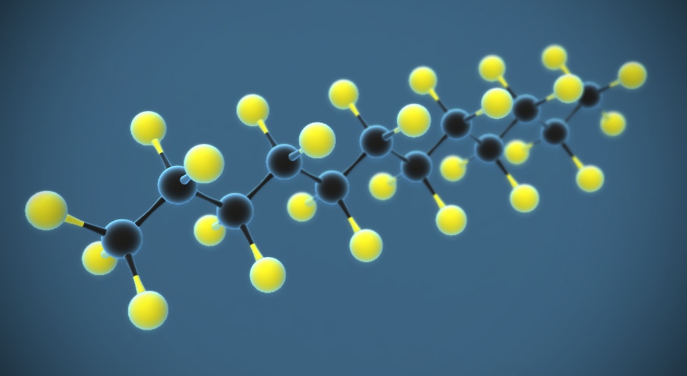 Polytétrafluoroéthylène, teflon (C₂F₄)n