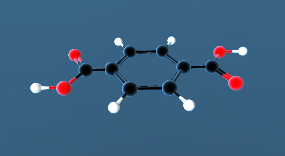 Acide téréphtalique (C₆H₄(COOH)₂)