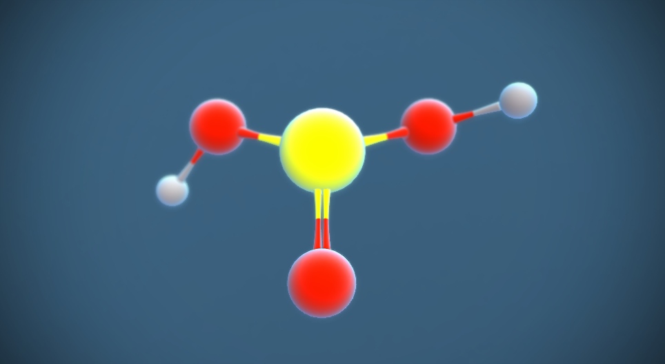Acide sulfureux (H₂SO₃)