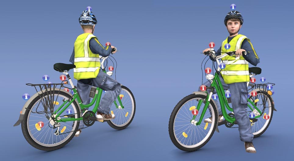 Équipement de sécurité des bicyclettes