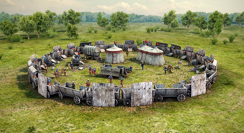 Le fort de chariots hussite