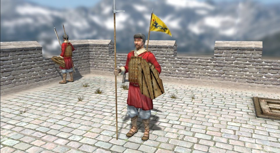 Soldat chinois médiéval