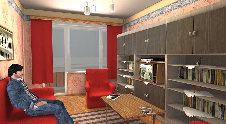 Appartement typique des années 1980 en Hongrie