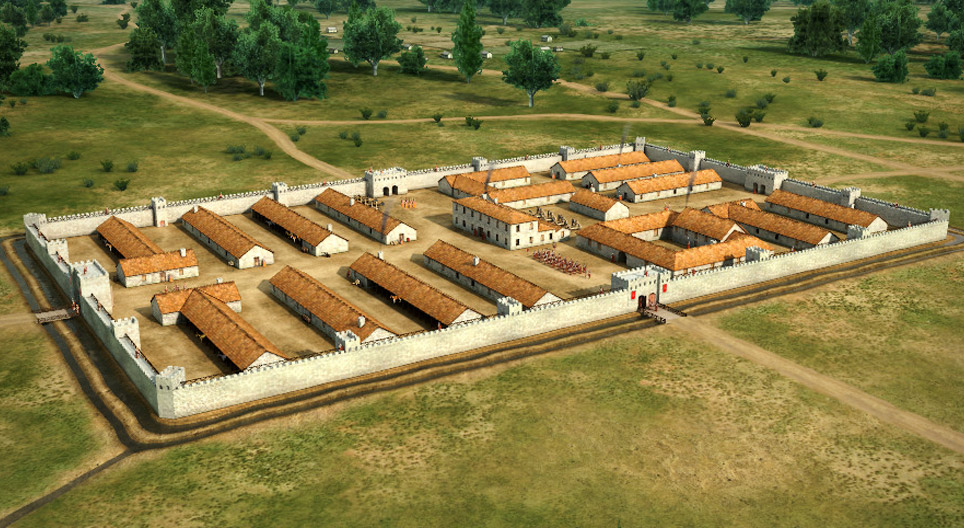 Camp militaire de la Rome antique
