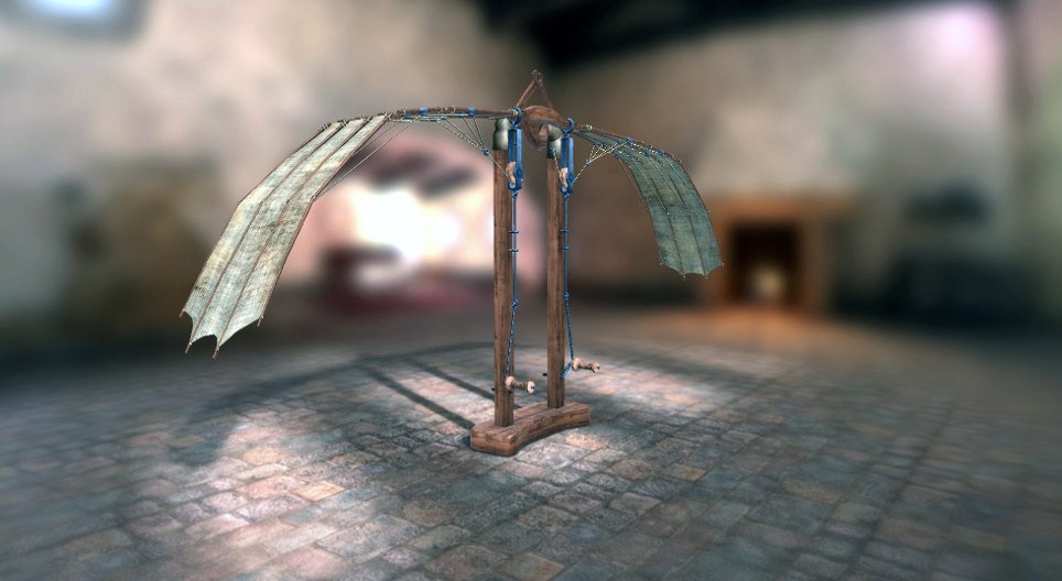 Les inventions de Léonard de Vinci - Aile mécanique (1493–1495)