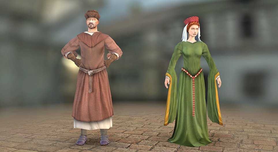 Les vêtements (Europe de l'Ouest, XIIIe siècle)