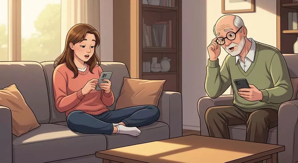 Utilizzo di uno smartphone