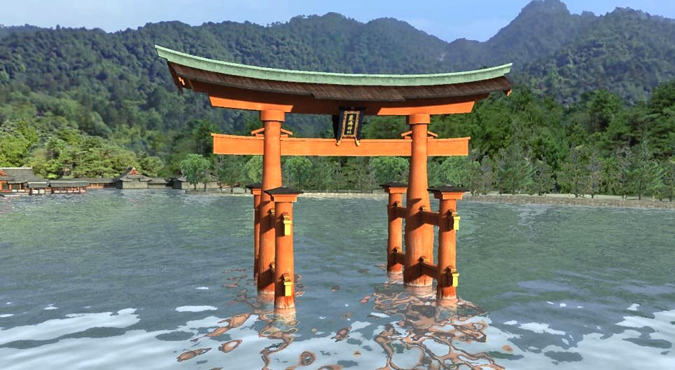 Portone del santuario di Itsukushima