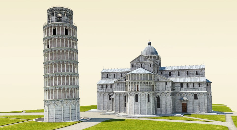 Torre pendente di Pisa (XIV secolo)