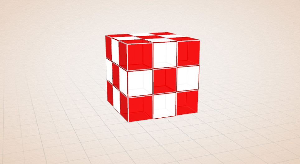 Текшелерден құралған текше