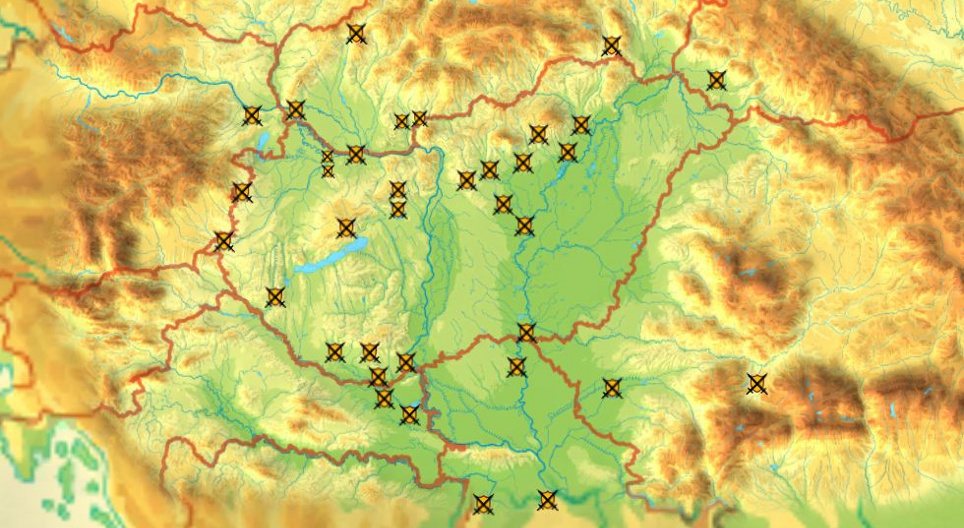 Istorinė topografija (Mūšiai, Vengrijos istorija)