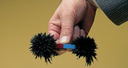 Stabmagnet mit Eisenspänen