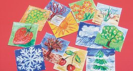 Wir basteln einen ausklappbaren Kalender - Schritt 2