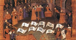 Représentation contemporaine de musiciens et de chanteurs