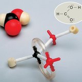 Modèle compact et modèle boules-bâtonnets de la molécule d'acide formique