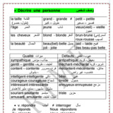 Décrire  une  personne  وصف شخص