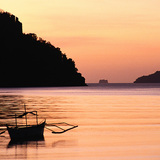 Boat in the sunset
