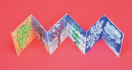 Wir basteln einen ausklappbaren Kalender - Schritt 3