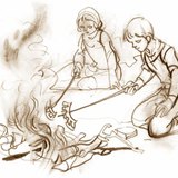 Le bois brûle vite en produisant des flammes