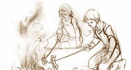 Holz brennt schnell mit Flammen