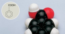 Modèle compact de la molécule d'acide benzénique