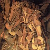 Marcel Duchamp: Nude Descending a Staircase, No. 2 (1912, cubism and futurism)