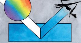 Réflexion du papier bleu